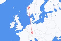 Flyreiser fra Sogndal, Norge til Memmingen, Tyskland