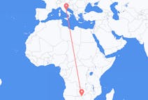 Flyreiser fra Victoria Falls, Zimbabwe til Pescara, Italia