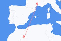 Flyrejser fra Béchar, Algeriet til Montpellier, Frankrig