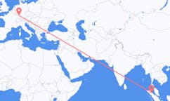 Flyrejser fra Medan, Indonesien til Karlsruhe, Tyskland