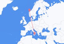 Flights from Ålesund, Norway to Catania, Italy