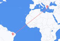 Flyrejser fra Petrolina, Brasilien til Athen, Grækenland