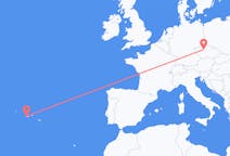 Fly fra Horta, Azores til Praha