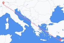 Lennot Bernistä, Sveitsi Pafokseen, Kypros