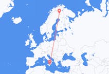 Flyg från Kittilä, Finland till Catania, Italien