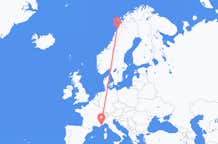 Flyg från Bodø till Nice