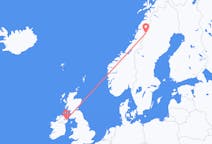 Flights from Hemavan, Sweden to Belfast, the United Kingdom