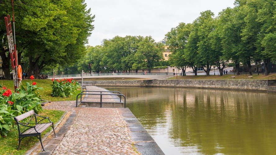 Photo of river view in Turku, Finland.