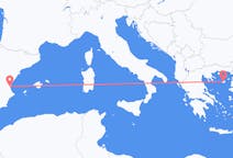 Flights from Lemnos, Greece to Valencia, Spain