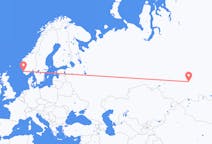 Flights from Krasnoyarsk, Russia to Stavanger, Norway