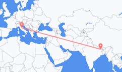 Flyreiser fra Biratnagar, Nepal til Perugia, Italia