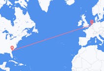 Flyreiser fra Hilton Head Island, USA til Amsterdam, Nederland