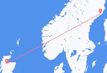 来自苏格兰的印威內斯目的地 瑞典于默奥的航班