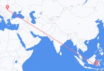 出发地 印度尼西亚望加錫目的地 罗马尼亚巴亞馬雷的航班