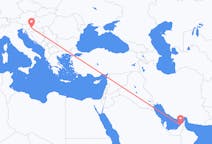Flights from Dubai in United Arab Emirates to Zagreb in Croatia