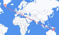 Flyreiser fra Cairns, Australia til Qaqortoq, Grønland