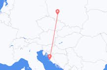 Flights from Wroclaw to Zadar