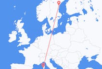 Flights from Ajaccio, France to Sundsvall, Sweden