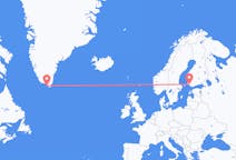 Flights from Nanortalik, Greenland to Turku, Finland