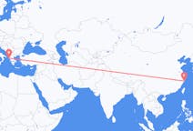 Flyg från Taizhou, Jiangsu, Kina till Korfu, Grekland
