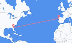 Flyreiser fra Jacksonville, USA til Vigo, Spania