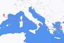 Flyreiser fra Andorra la Vella, Andorra til Khios, Hellas