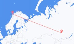 Flights from Krasnoyarsk, Russia to Andenes, Norway