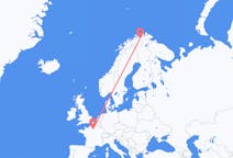Flüge von Lakselv, Norwegen nach Paris, Frankreich