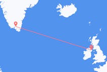 Flyg från Narsarsuaq, Grönland till Belfast, Nordirland