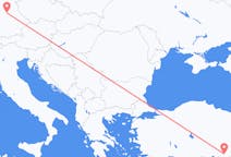 出发地 土耳其出发地 加濟安泰普目的地 德国纽伦堡的航班