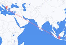 出发地 印度尼西亚三宝垄目的地 希腊约阿尼纳的航班