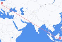 出发地 印度尼西亚出发地 望加錫目的地 捷克布拉格的航班