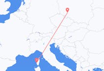 Flyreiser fra Wroclaw, Polen til Ajaccio, Frankrike