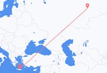 出发地 俄罗斯出发地 叶卡捷琳堡目的地 希腊伊拉克利翁的航班
