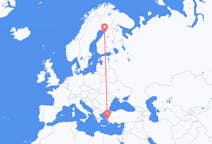 Flights from Samos, Greece to Oulu, Finland