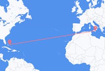 Flyreiser fra Rock Sound, Bahamas til Catania, Italia