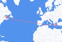 加拿大出发地 蒙克顿飞往加拿大目的地 哈尼亚的航班