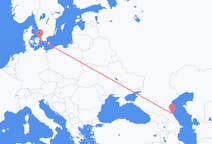 Flyreiser fra Makhatsjkala, Russland til København, Danmark