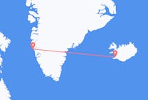 Vluchten van Reykjavík, IJsland naar Maniitsoq, Groenland