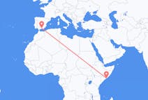 出发地 索马里出发地 摩加迪休目的地 西班牙格拉纳达的航班