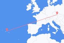 Flyg från Terceira, Portugal till Brno, Tjeckien
