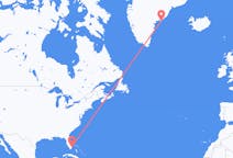 Vluchten van Fort Lauderdale, Verenigde Staten naar Kulusuk, Groenland