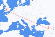 Flights from Diyarbakır, Turkey to Bristol, England
