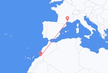 Flights from Guelmim, Morocco to Montpellier, France