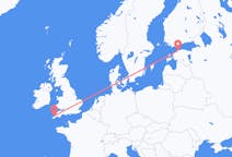 Vluchten van Newquay naar Tallinn