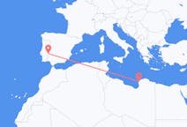 Flyg från Benghazi till Badajoz
