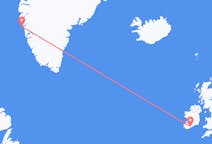 Lennot Corkista, Irlanti Maniitsoqille, Grönlanti