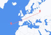 Flyrejser fra Moskva, Rusland til Ponta Delgada, Portugal