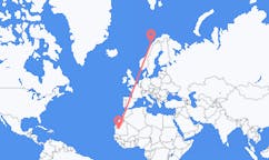 Flyreiser fra Atar, Mauritania til Stokmarknes, Norge