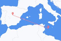 Flyg från Lampedusa, Italien till Madrid, Spanien